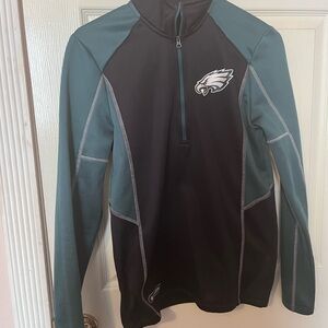 NFL Black and Teal Quarter-Zip Sweatshirt